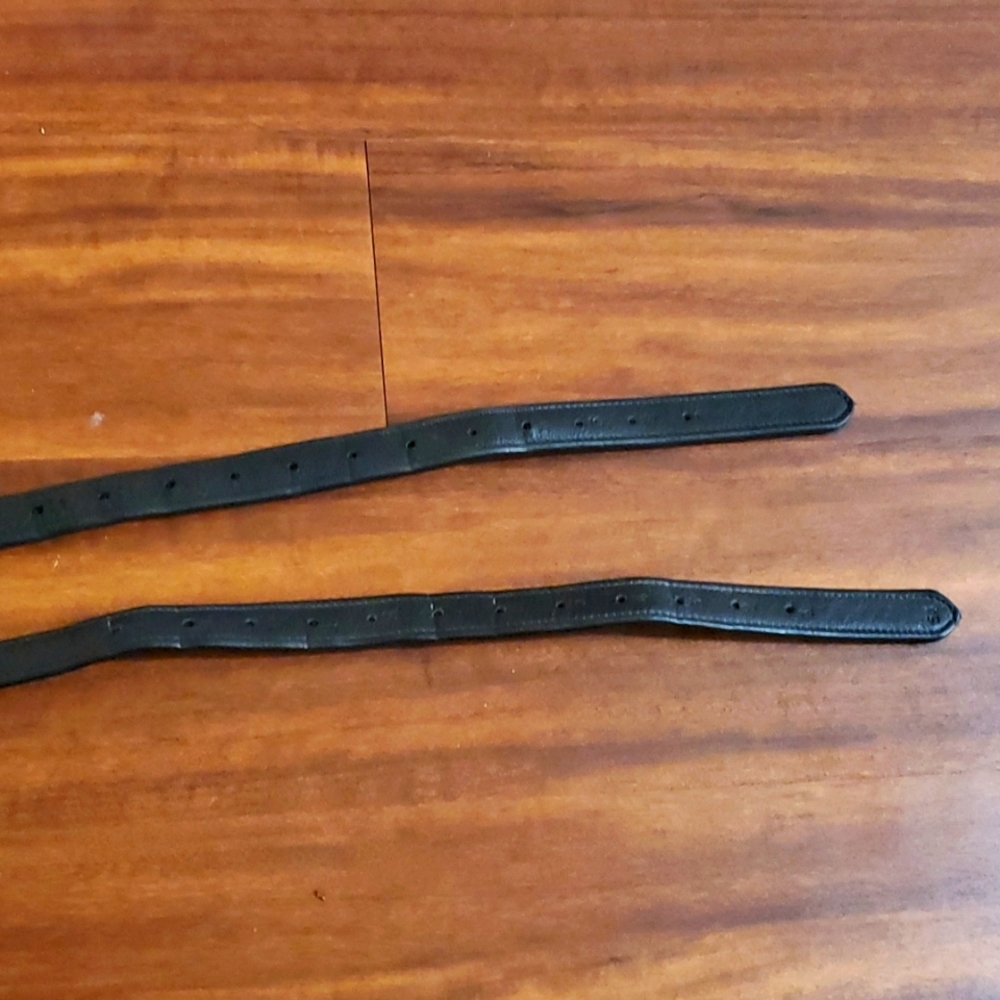 Black 54" stirrup leathers